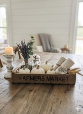 Cassa da mercato rustica in