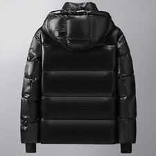 Cappotto termico con cappuccio uomo cappotto casual articolo nuovo giacca lunghezza regolare