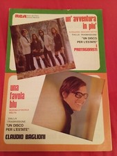 SPARTITO CLAUDIO BAGLIONI UNA FAVOLA BLU' Un Disco per l'estate 1970