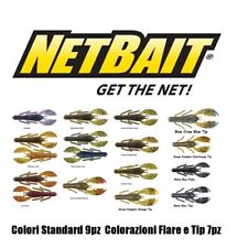 NETBAIT Paca Slim Craw  BLACK BASS 3,5" - 4'' Texas Rig  Made in USA ! 7pz e 9pz