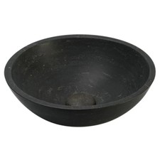 Lavabo tondo in pietra nera