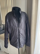 Geox Respira piumino giubbino uomo nero leggero puffer coat taglia 56 L