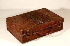 Valigia portaoggetti in pelle