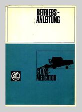 CLAAS Mercator Manuale Uso e Manutenzione Originale 1967