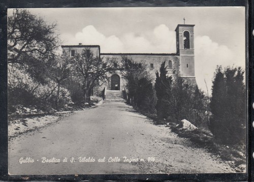 Cartolina gubbio basilica - cartolina,
