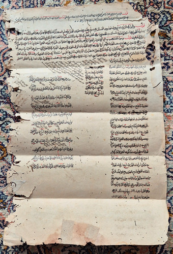 Antico foglio manoscritto - antico,