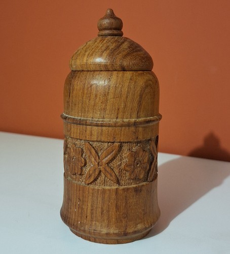 Barattolo legno con - barattolo,