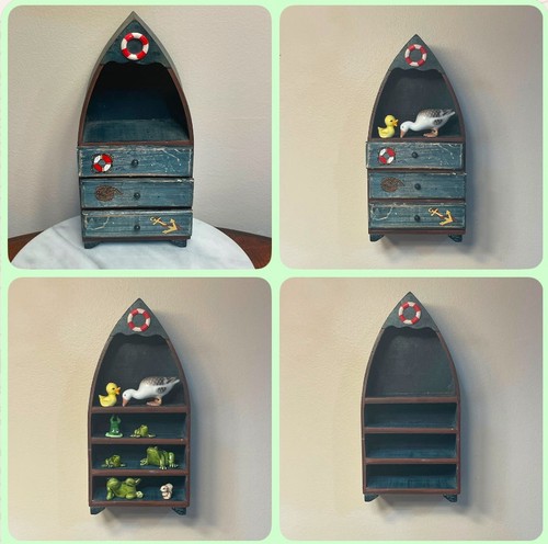 Mensola parete barca legno - mensola,