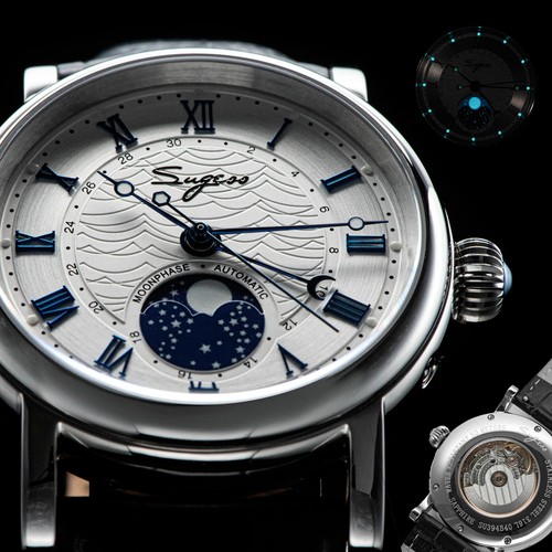 Orologio uomo sugess moonphase - uomo,