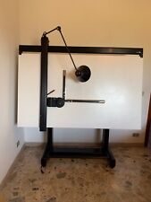  Tavolo da disegno professionale bieffe con tecnigrafo zucor e lampada, 100x170,
