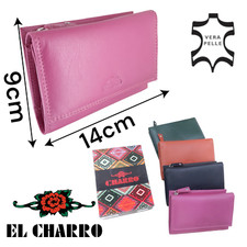 Portafogli pelle morbida piccolo capiente con porta foto e porta monete esterno