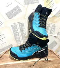 Scarpone da trekking Free People Scarpa Rush Mid 2 GTX impermeabile blu lime 42/W 10 NUOVO