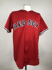MAJESTIC RED SOX CAMICIA BASEBALL UOMO COTONE  TG L MAN CASUAL VINTAGE