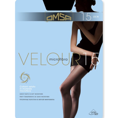 Paia collant omsa velour 15 - collant,