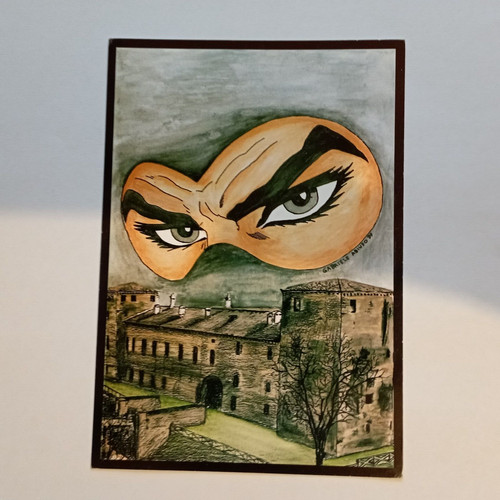 Diabolik cartolina comicon - diabolik,