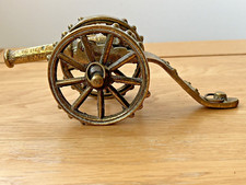 Marked ENG Solid Brass Miniature Napoleon Cannon Barrel Model.H-7xL-19cm/W-430g