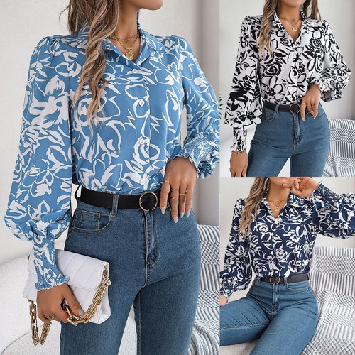 Top camicie donna bavero
