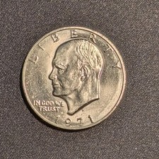 1971-D $1 Eisenhower (Ike) Dollaro Aquila Amica FEV FS-901 UNC Lotto 25E04