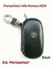 Portachiavi in ecopelle NERO