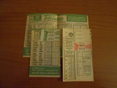 Schedina totocalcio concorso - schedina,