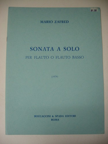 Mario zafred sonata solo - zafred,