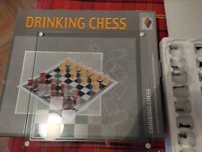 SCACCHIERA IN VETRO CON BICCHIERINI