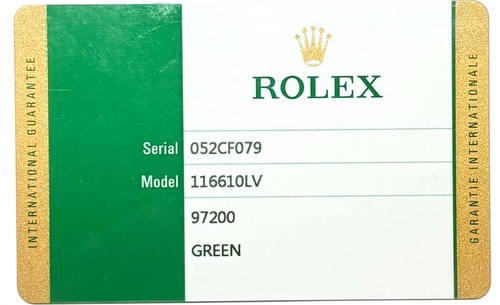 Rolex hulk 116610lv submariner - hulk,