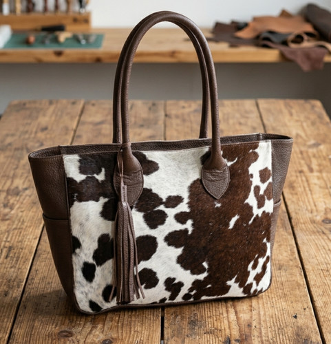 Borsa tote vera - , mucca