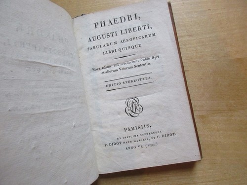 Phaedri augusti liberti - phaedri,