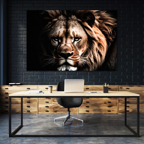 Quadro parete leone - quadro,