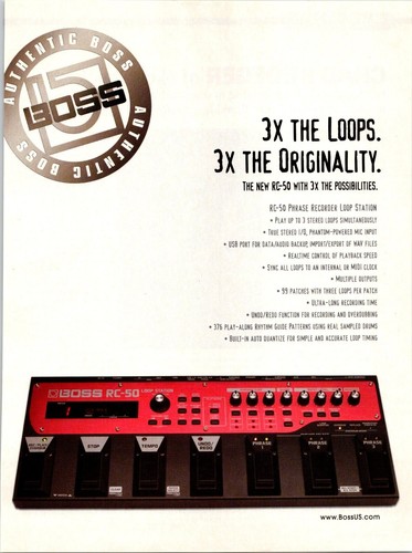 Pubblicità boss 50loop - boss, rc-50loop