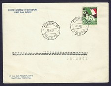 1952 FDC ITALIA TRIESTE ZONA A