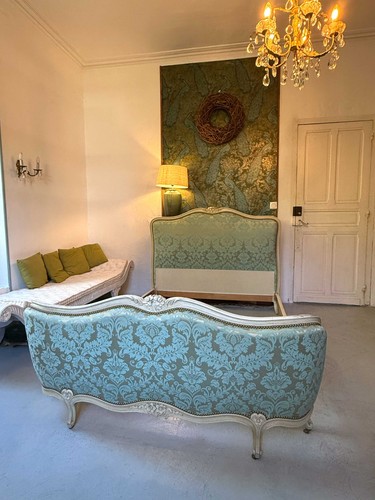 Letto imbottito francese stile