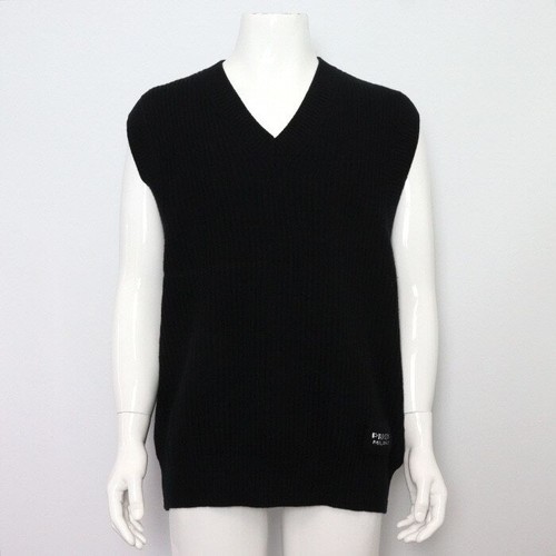 Prada gilet tricot noir - en,