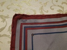 Foulard / Strizzacollo CELINE PARIS 100% Seta Cm . 34 X 34