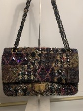 Borsa a tracolla CHANEL 2.55 catena tweed Multicolor borsa Limited Ed. 2011