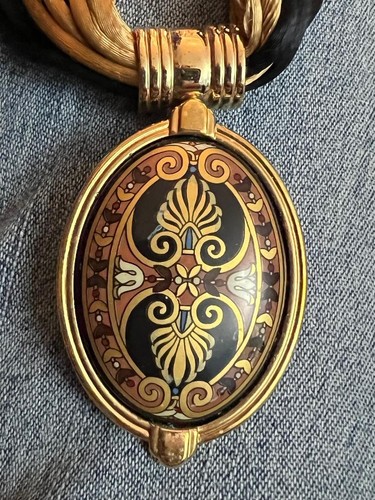 Collana smaltata vintage - collana,