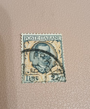 ITALIA REGNO FRANCOBOLLO 1926 LIRE 2,50 FLOREALE USATO VITTORIO EMANUELE III
