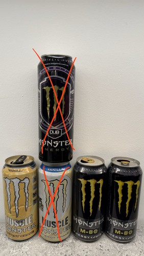 Monster energy cans lattine - energy,