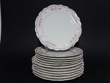 ANTICO SERVIZIO 12 PIATTI PORCELLANA LIBERTY GHIRLANDE LIMOGES MARTIN FRERES