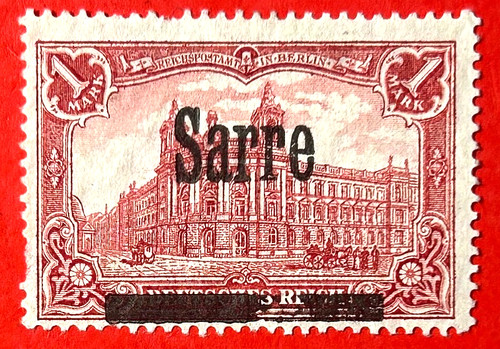 Francobollo saar 1920 - sc#17,