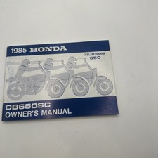 Honda OEM Owners Manual 1985