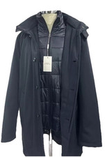 GIACCONE PARKA IMBOTTITO BLU MODELLO FAY BAVERO E CAPPUCCIO STACCABILE 46 48