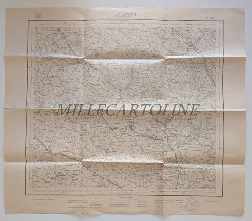 Alatri map 1907 1918 - map, (1918
