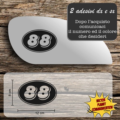 Adesivi numeri moto cafe - adesivi,