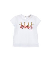 MONNALISA  T-SHIRT MAGLIA  BAMBINA PRIMAVERA ESTATE   6 9 12 18 36  MESI