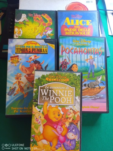 Lotto vhs walt disney - vhs,