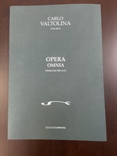 CARLO VALTOLINA OPERA OMNIA OPERE PER ORGANO SPARTITI EDIZIONI CARRARA ANNO 2009
