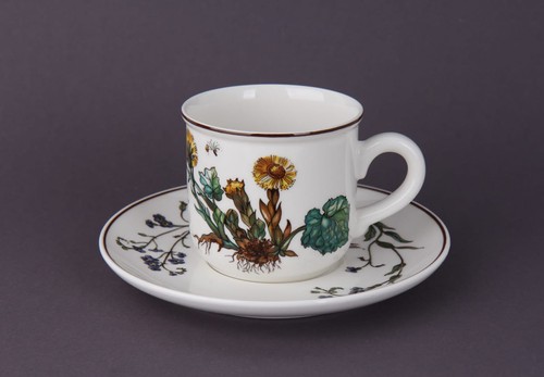 Tazza caffè con piattino - tazza,