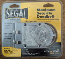 Catenaccio Segal Massima Sicurezza SE 15323 Bronzo Massello per Cornici in Metallo o Legno